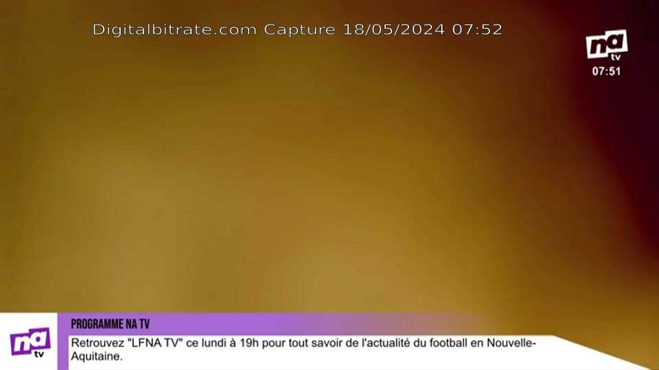 Capture Image NA TV (bas débit) FRF